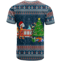 Flamingle Bells Xmas Christmas T Shirt Xmas Holiday Patterns - Wonder Print Shop