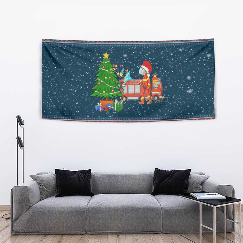 Flamingle Bells Xmas Christmas Tapestry Xmas Holiday Patterns - Wonder Print Shop