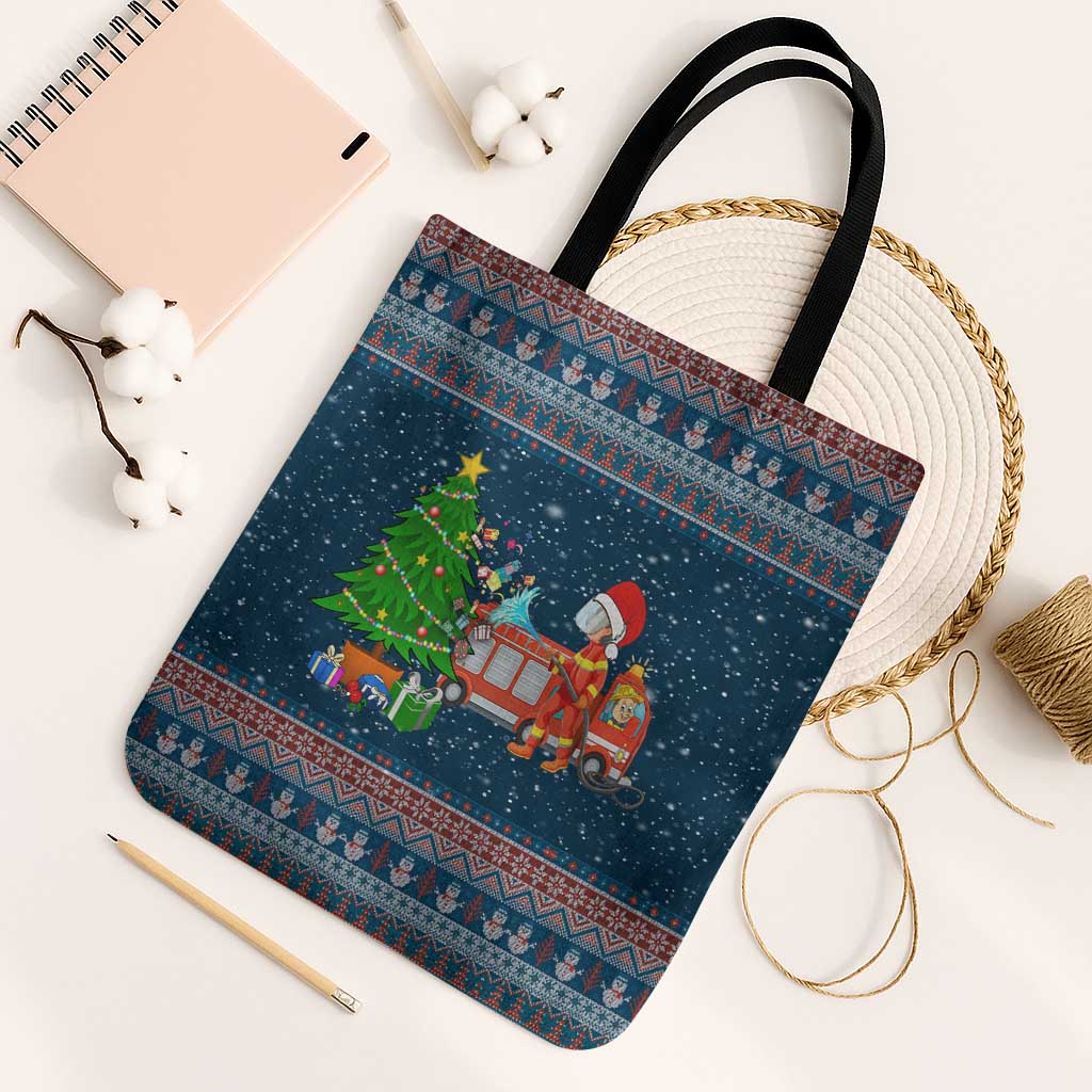 Flamingle Bells Xmas Christmas Tote Bag Xmas Holiday Patterns - Wonder Print Shop