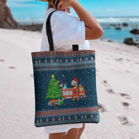 Flamingle Bells Xmas Christmas Tote Bag Xmas Holiday Patterns - Wonder Print Shop