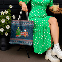 Flamingle Bells Xmas Christmas Tote Bag Xmas Holiday Patterns - Wonder Print Shop