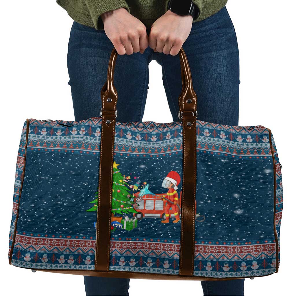 Flamingle Bells Xmas Christmas Travel Bag Xmas Holiday Patterns - Wonder Print Shop