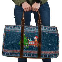 Flamingle Bells Xmas Christmas Travel Bag Xmas Holiday Patterns - Wonder Print Shop