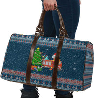 Flamingle Bells Xmas Christmas Travel Bag Xmas Holiday Patterns - Wonder Print Shop