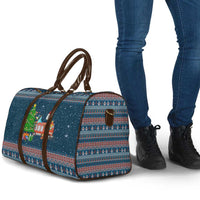 Flamingle Bells Xmas Christmas Travel Bag Xmas Holiday Patterns - Wonder Print Shop