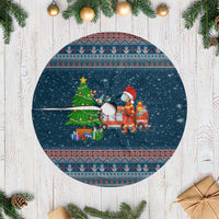 Flamingle Bells Xmas Christmas Tree Skirt Xmas Holiday Patterns - Wonder Print Shop