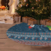 Flamingle Bells Xmas Christmas Tree Skirt Xmas Holiday Patterns - Wonder Print Shop