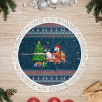Flamingle Bells Xmas Christmas Tree Skirt Xmas Holiday Patterns - Wonder Print Shop