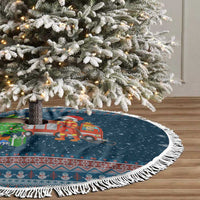 Flamingle Bells Xmas Christmas Tree Skirt Xmas Holiday Patterns - Wonder Print Shop