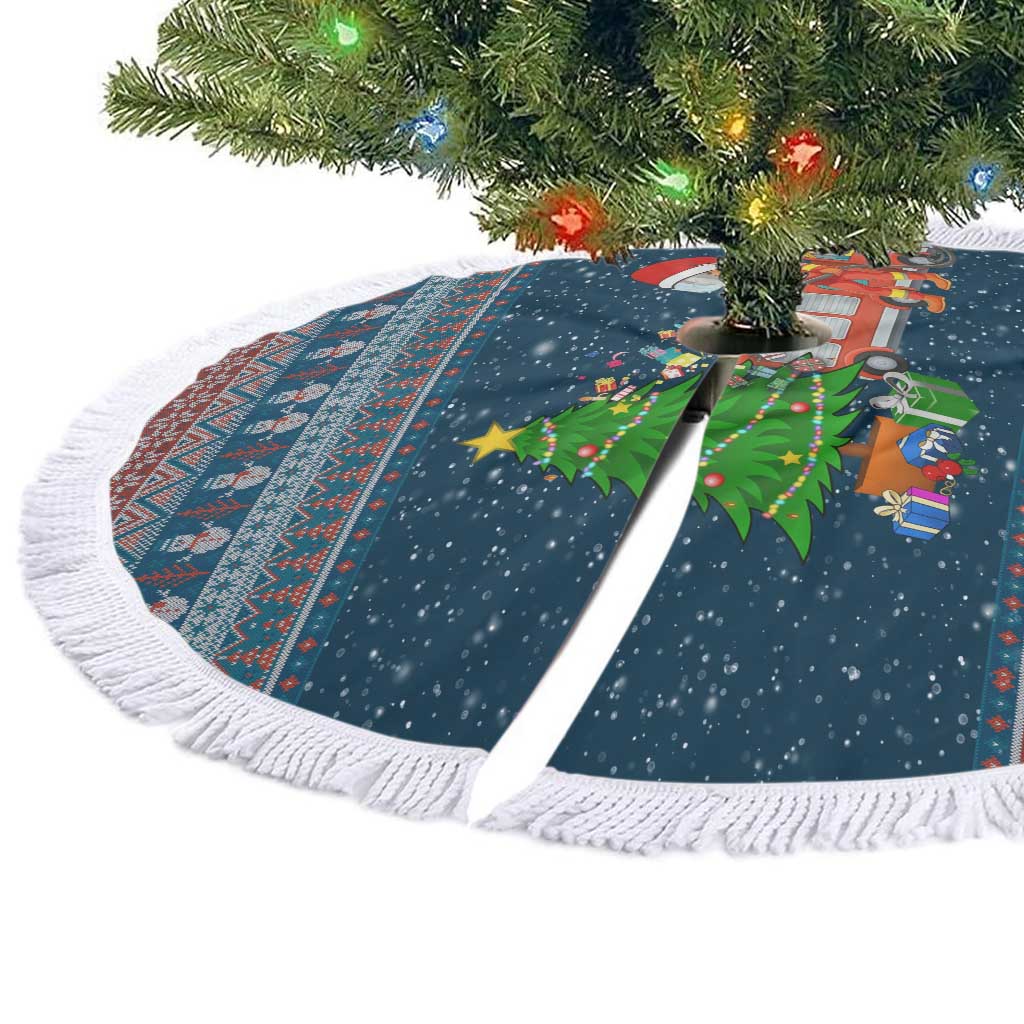 Flamingle Bells Xmas Christmas Tree Skirt Xmas Holiday Patterns - Wonder Print Shop