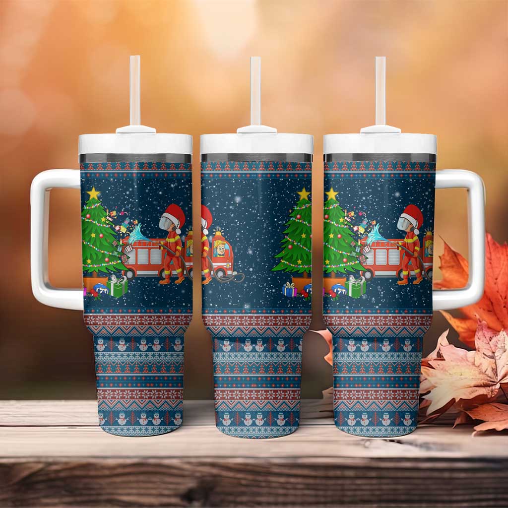 Flamingle Bells Xmas Christmas Tumbler With Handle Xmas Holiday Patterns - Wonder Print Shop