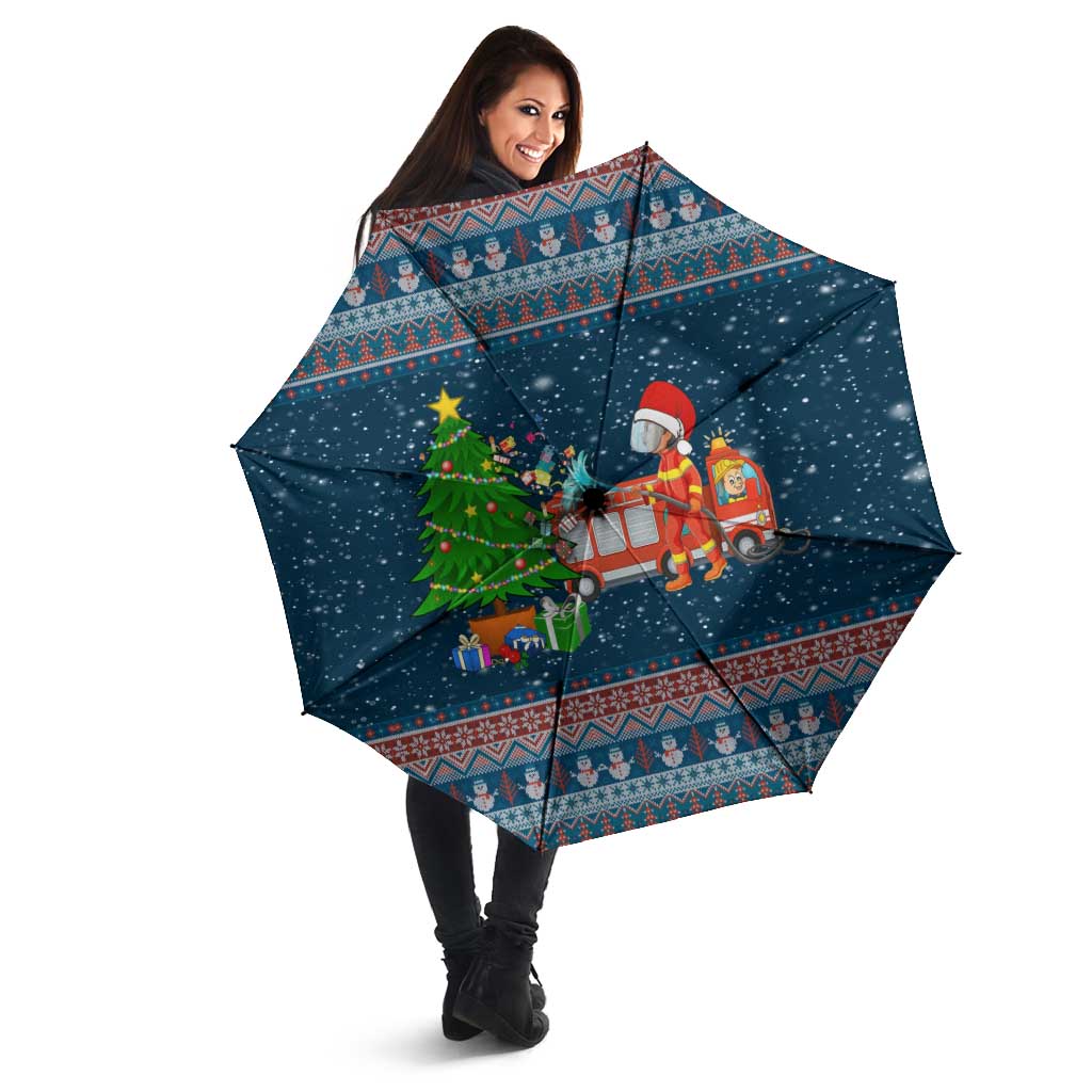 Flamingle Bells Xmas Christmas Umbrella Xmas Holiday Patterns - Wonder Print Shop