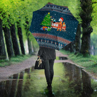 Flamingle Bells Xmas Christmas Umbrella Xmas Holiday Patterns - Wonder Print Shop