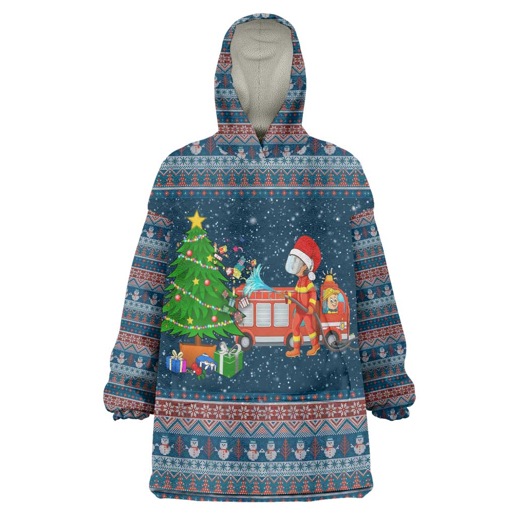 Flamingle Bells Xmas Christmas Wearable Blanket Hoodie Xmas Holiday Patterns - Wonder Print Shop