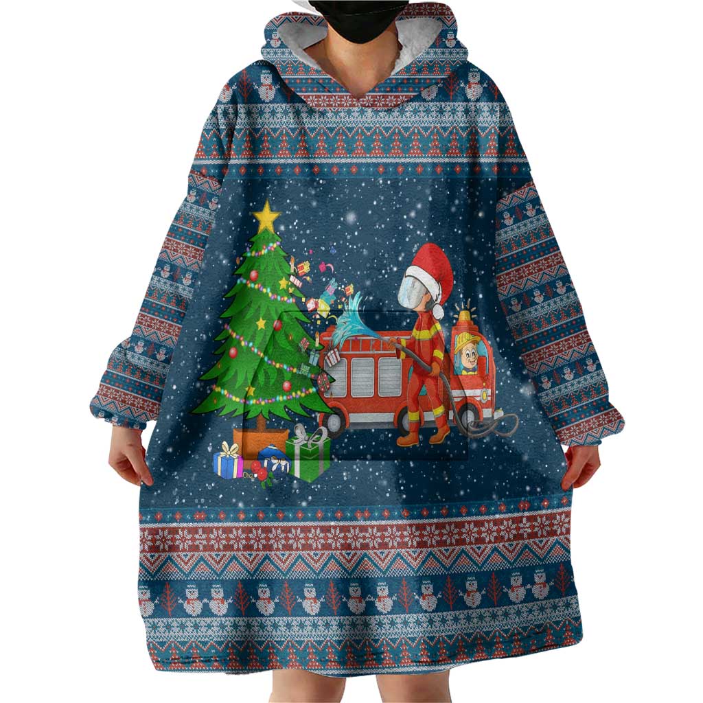 Flamingle Bells Xmas Christmas Wearable Blanket Hoodie Xmas Holiday Patterns - Wonder Print Shop