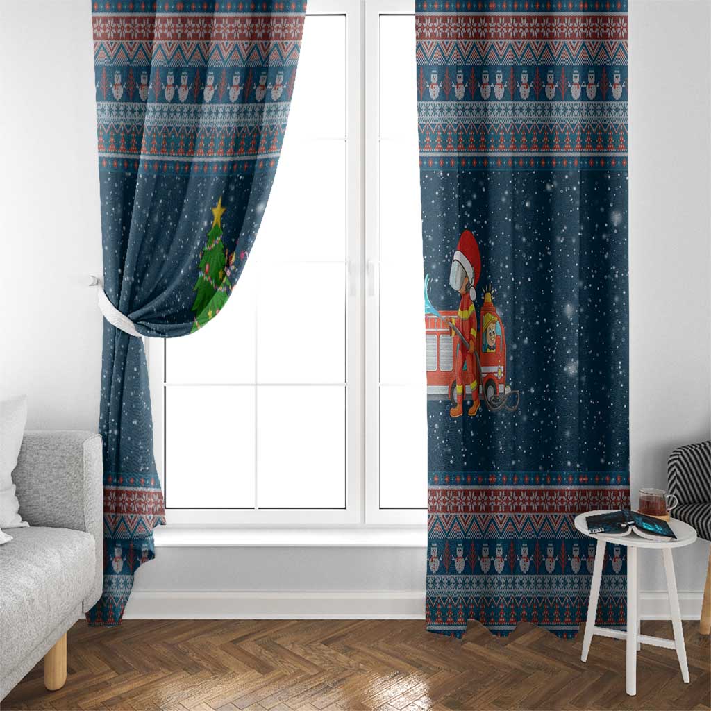 Flamingle Bells Xmas Christmas Window Curtain Xmas Holiday Patterns - undefined