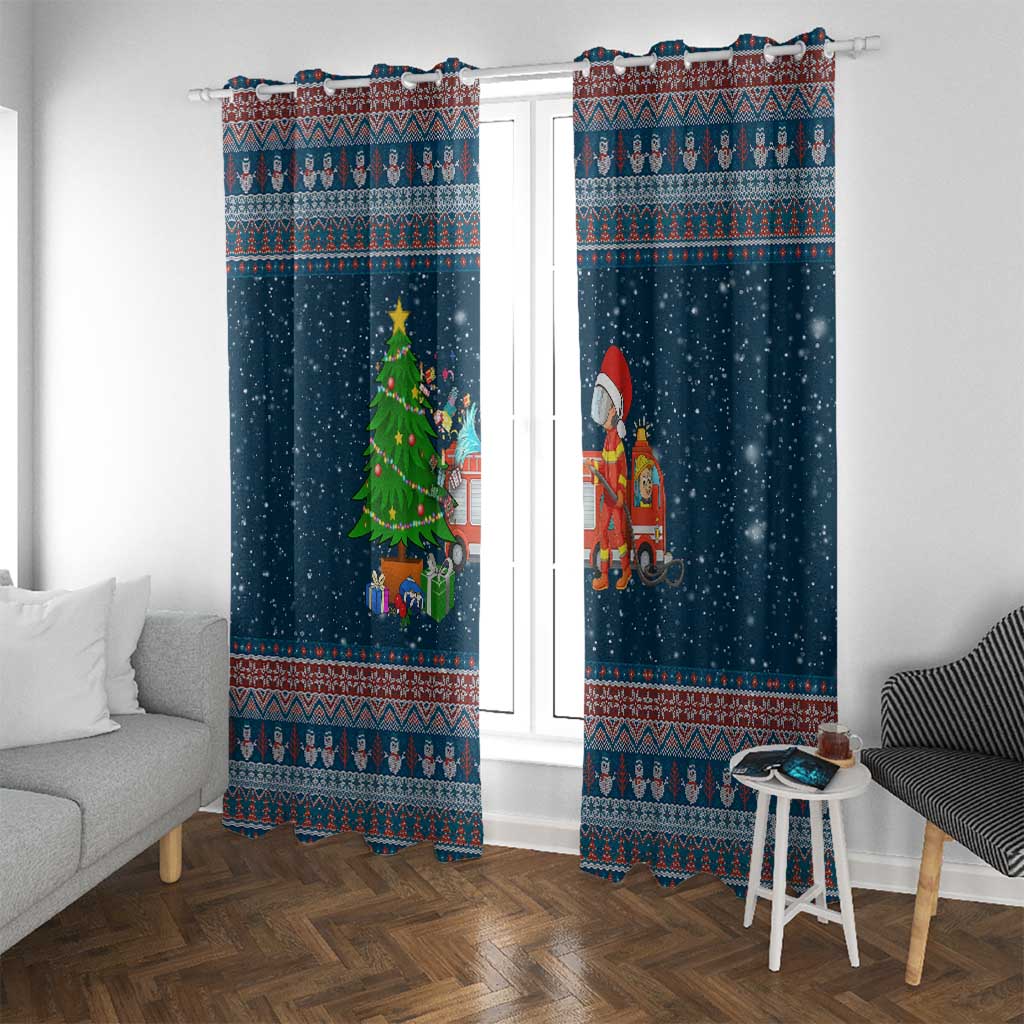 Flamingle Bells Xmas Christmas Window Curtain Xmas Holiday Patterns - undefined