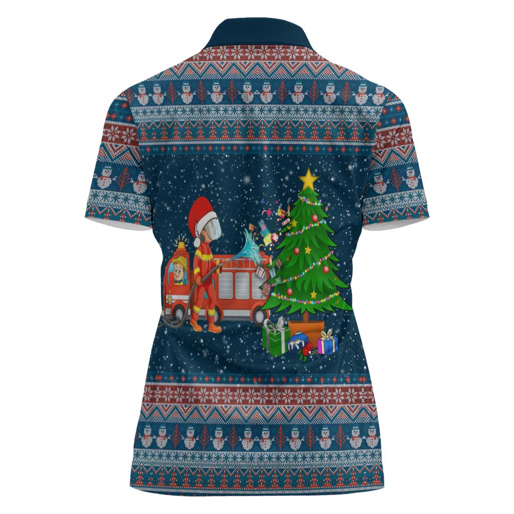 Flamingle Bells Xmas Christmas Women Polo Shirt Xmas Holiday Patterns - Wonder Print Shop