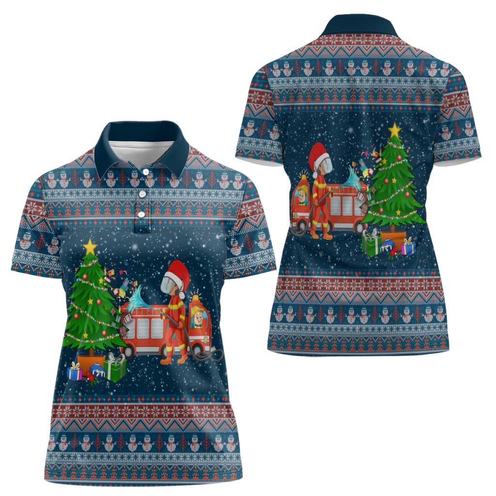 Flamingle Bells Xmas Christmas Women Polo Shirt Xmas Holiday Patterns - Wonder Print Shop