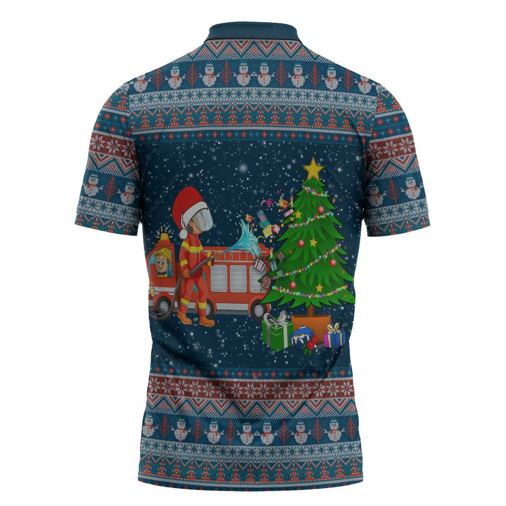 Flamingle Bells Xmas Christmas Zipper Polo Shirt Xmas Holiday Patterns - Wonder Print Shop