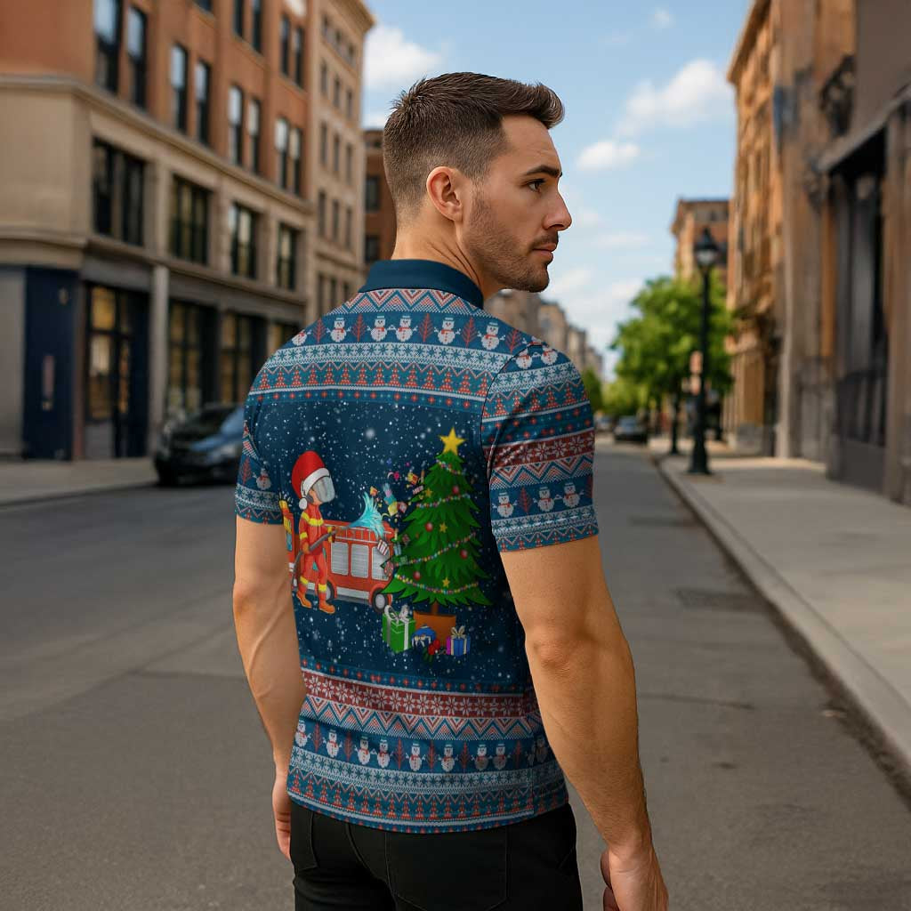 Flamingle Bells Xmas Christmas Zipper Polo Shirt Xmas Holiday Patterns - Wonder Print Shop