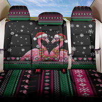 Flamingo Couple Christmas Back Car Seat Cover Xmas Holiday Patterns - Wonder Print Shop