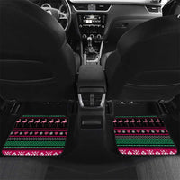 Flamingo Couple Christmas Car Mats Xmas Holiday Patterns - Wonder Print Shop
