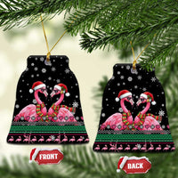 Flamingo Couple Christmas Ceramic Ornament Xmas Holiday Patterns - Wonder Print Shop