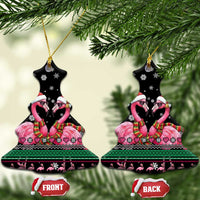 Flamingo Couple Christmas Ceramic Ornament Xmas Holiday Patterns - Wonder Print Shop
