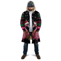 Flamingo Couple Christmas Cloak Xmas Holiday Patterns - Wonder Print Shop
