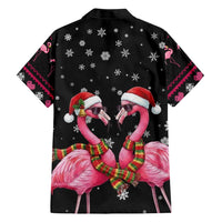 Flamingo Couple Christmas Family Matching Mermaid Dress and Hawaiian Shirt Xmas Holiday Patterns - Wonder Print Shop