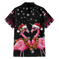 Flamingo Couple Christmas Family Matching Tank Maxi Dress and Hawaiian Shirt Xmas Holiday Patterns - Wonder Print Shop