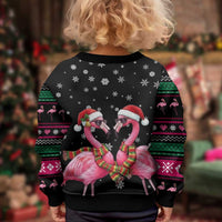 Flamingo Couple Christmas Kid Ugly Christmas Sweater Xmas Holiday Patterns - Wonder Print Shop