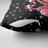 Flamingo Couple Christmas Pillow Cover Xmas Holiday Patterns - Wonder Print Shop
