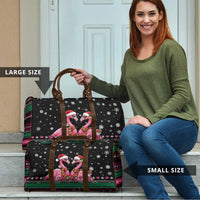 Flamingo Couple Christmas Travel Bag Xmas Holiday Patterns - Wonder Print Shop