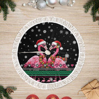Flamingo Couple Christmas Tree Skirt Xmas Holiday Patterns - Wonder Print Shop