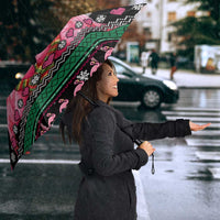 Flamingo Couple Christmas Umbrella Xmas Holiday Patterns - Wonder Print Shop