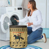 Horse Lover Christmas Christmas Laundry Basket Xmas Holiday Patterns - Wonder Print Shop