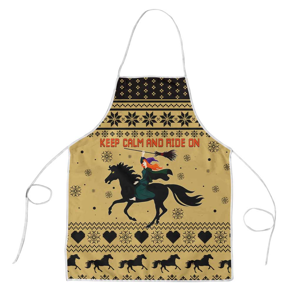Horse Lover Christmas Christmas Apron Xmas Holiday Patterns - Wonder Print Shop