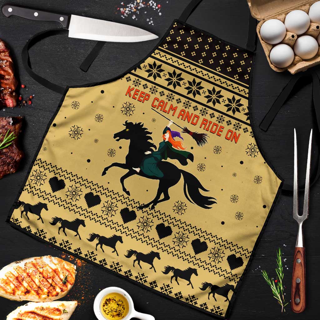 Horse Lover Christmas Christmas Apron Xmas Holiday Patterns - Wonder Print Shop