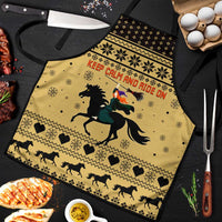 Horse Lover Christmas Christmas Apron Xmas Holiday Patterns - Wonder Print Shop
