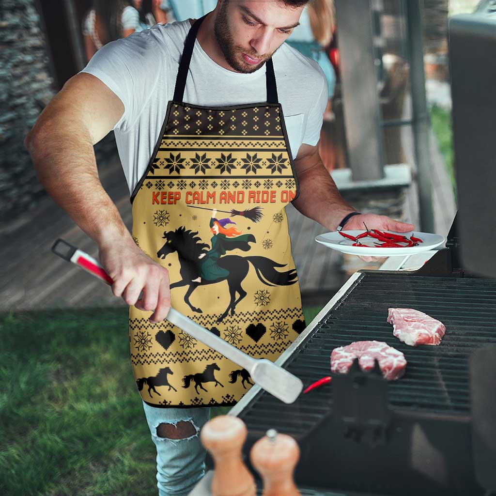 Horse Lover Christmas Christmas Apron Xmas Holiday Patterns - Wonder Print Shop