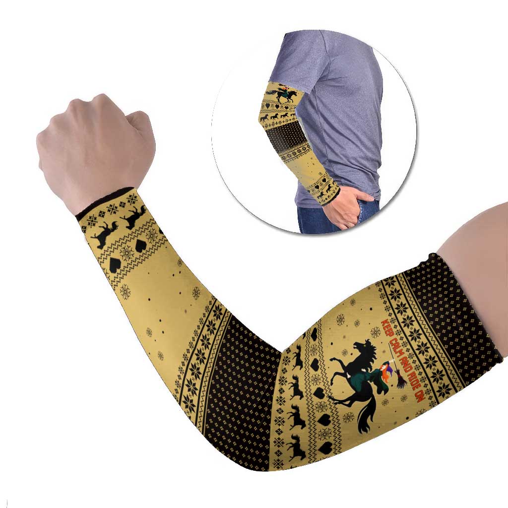Horse Lover Christmas Christmas Arm Sleeves Xmas Holiday Patterns - Wonder Print Shop
