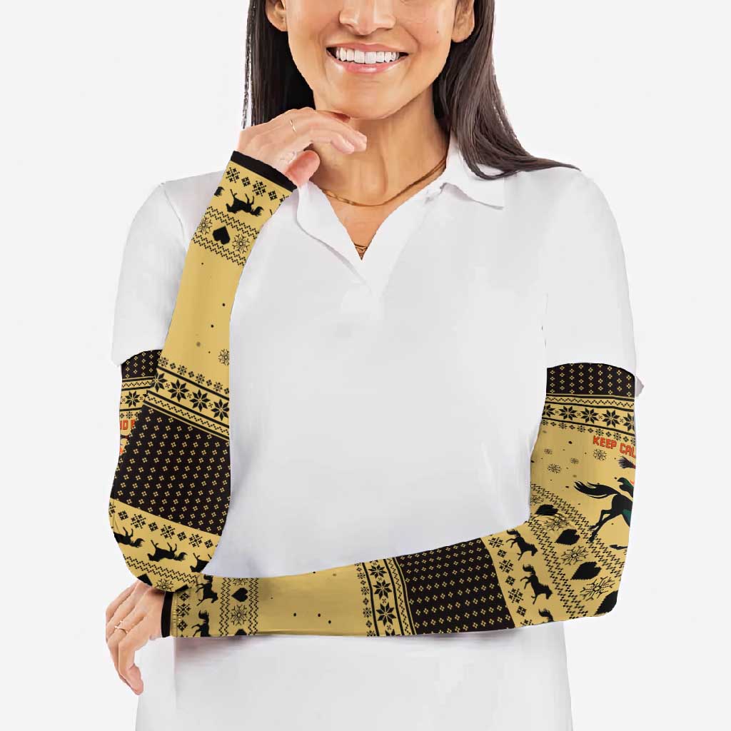 Horse Lover Christmas Christmas Arm Sleeves Xmas Holiday Patterns - Wonder Print Shop