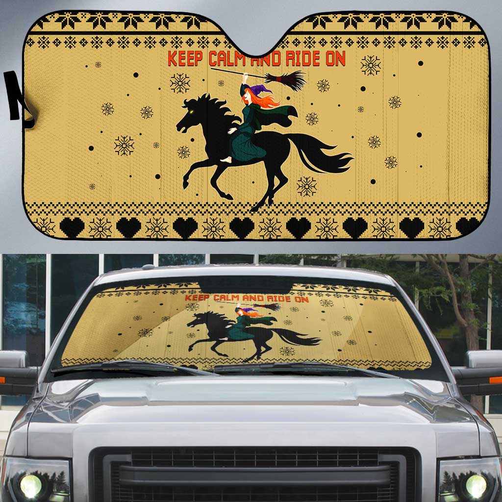 Horse Lover Christmas Christmas Auto Sun Shade Xmas Holiday Patterns - Wonder Print Shop