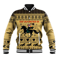 Horse Lover Christmas Christmas Baseball Jacket Xmas Holiday Patterns - Wonder Print Shop