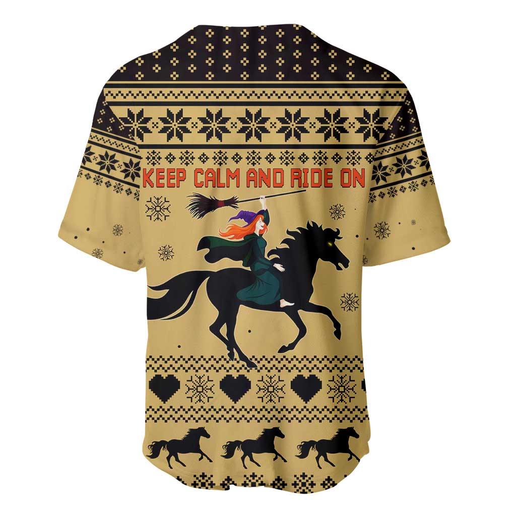 Horse Lover Christmas Christmas Baseball Jersey Xmas Holiday Patterns - Wonder Print Shop