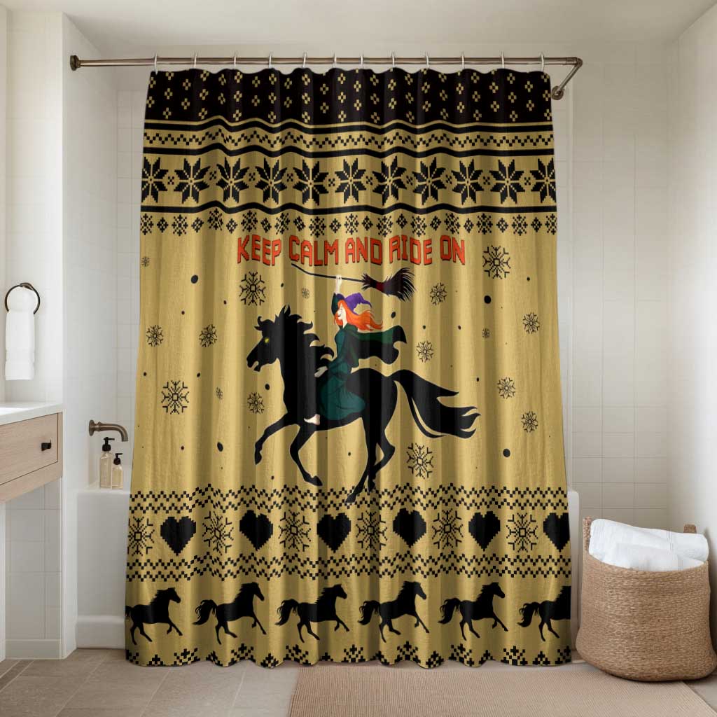 Horse Lover Christmas Christmas Bathroom Set Xmas Holiday Patterns - Wonder Print Shop