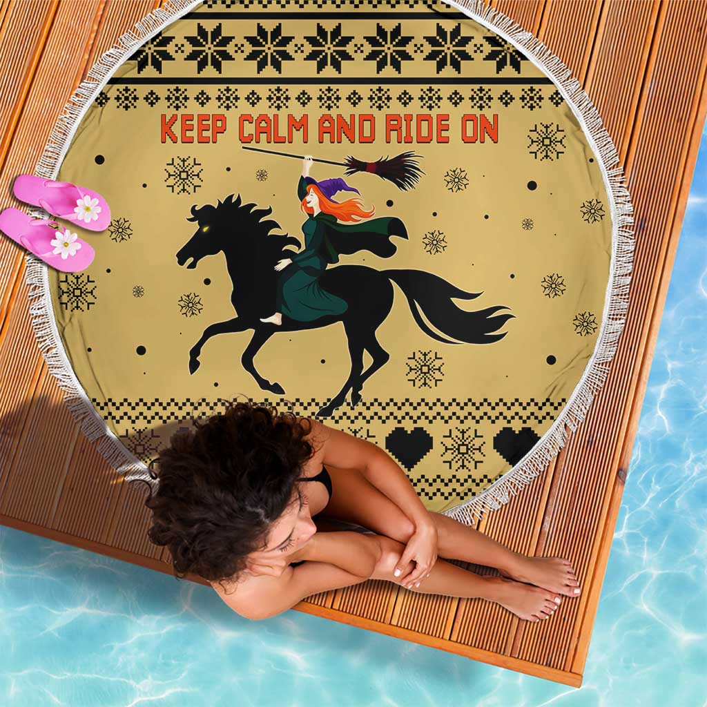 Horse Lover Christmas Christmas Beach Blanket Xmas Holiday Patterns - Wonder Print Shop
