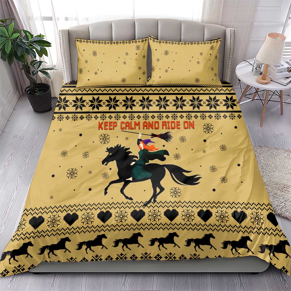 Horse Lover Christmas Christmas Bedding Set Xmas Holiday Patterns - Wonder Print Shop